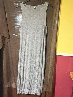 West Loop Heather Gray Maxi Dress